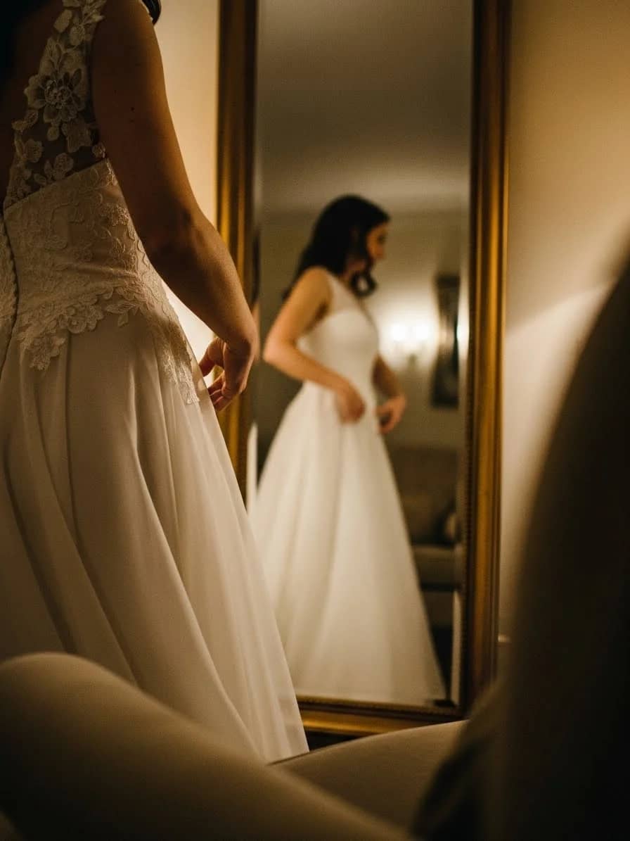 Rochie de mireasă cu dantelă